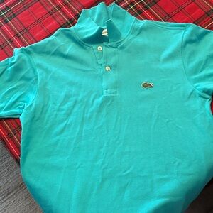 Lacoste Men's Aqua Polo Shirt